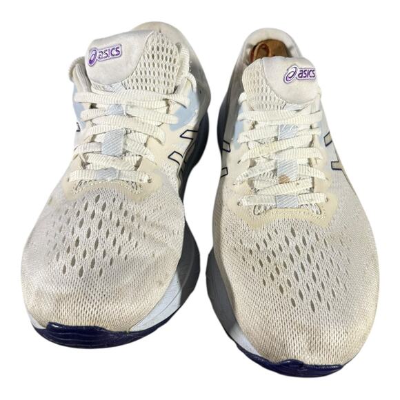 ASICS GT-1000 11 White Purple Women’s Size 8 Running Shoes 1012B197 FlyteFoam - Picture 3 of 8